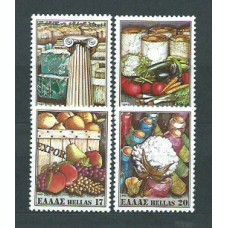 Grecia - Correo 1981 Yvert 1419/22 ** Mnh Gastronomía