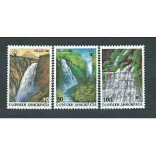 Grecia - Correo 1988 Yvert 1675/7A ** Mnh Cataratas