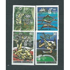 Grecia - Correo 1989 Yvert 1699/702B ** Mnh Deportes