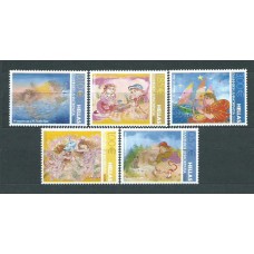 Grecia - Correo 2008 Yvert 2456/60 ** Mnh Cuentos infantiles