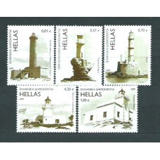 Grecia - Correo 2009 Yvert 2488/92 ** Mnh Faros