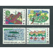 Grecia - Correo 1967 Yvert 940/3 ** Mnh Dibujos infantiles