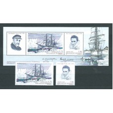 Groenlandia - Correo 2007 Yvert 475/6+H.38 ** Mnh Barcos