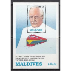 Maldives - Hojas Yvert 162 ** Mnh  Trenes