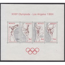 Monaco - Hojas Yvert 27 ** Mnh Deportes. Olimpiadas Los Angeles