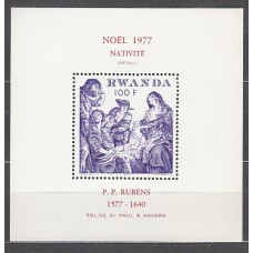 Ruanda - Hojas Yvert 80 ** Mnh  Navidad. Pintura