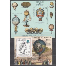 Paraguay - Hojas nº Michel 385/6 ** Mnh Globos