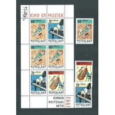 Holanda - Correo 1992 Yvert 1419/21+H.37 ** Mnh