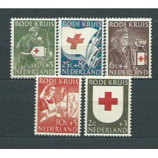 Holanda - Correo 1953 Yvert 595/9 ** Mnh Cruz roja