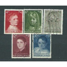 Holanda - Correo 1957  Yvert 680/4 usado Personajes