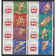 Hungria - Correo 1963 Yvert 1606/13 ** Mnh Olimpiadas de Innsbruck