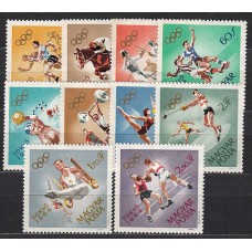 Hungria - Correo 1964 Yvert 1649/58 ** Mnh Olimpiadas de Tokyo