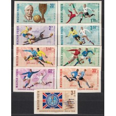 Hungria - Correo 1966 Yvert 1832/40 ** Mnh Deportes fútbol