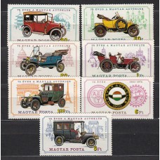 Hungria - Correo 1975 Yvert 2425/31 ** Mnh Automóviles antiguos