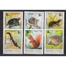 Hungria - Correo 1986 Yvert 3070/5 ** Mnh Fauna