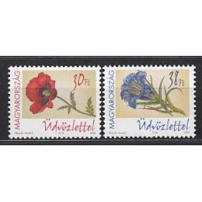 Hungria - Correo 2002 Yvert 3848/9 ** Mnh Flores