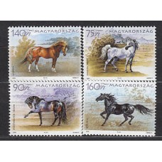 Hungria - Correo 2006 Yvert 4106/9 ** Mnh Fauna caballos