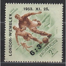 Hungria - Aereo 1953 Yvert 159A ** Mnh Deoirte fútbol