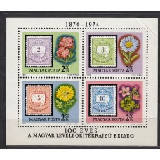 Hungria - Hojas 1974 Yvert 111 ** Mnh Flores