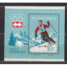 Hungria - Hojas 1964 Yvert 46 ** Mnh Olimpiadas de Insbruck