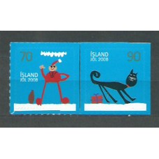 Islandia - Correo 2008 Yvert 1144/5 ** Mnh Navidad