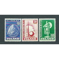 Islandia - Correo 1939 Yvert 182/4 ** Mnh