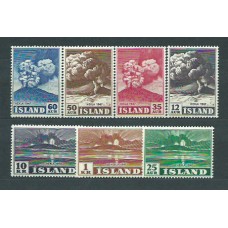 Islandia - Correo 1948 Yvert 208/14 * Mh Volcán