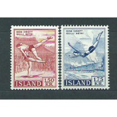 Islandia - Correo 1957 Yvert 272/3 * Mh Deportes