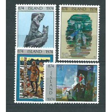 Islandia - Correo 1974 Yvert 438/41 ** Mnh