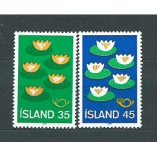 Islandia - Correo 1977 Yvert 473/4 ** Mnh Flores