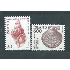 Islandia - Correo 1982 Yvert 529/30 ** Mnh Conchas