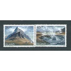 Islandia - Correo 1989 Yvert 657/8 ** Mnh  Paisajes