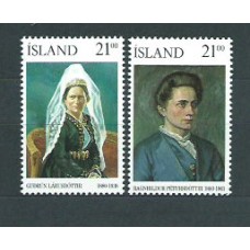 Islandia - Correo 1990 Yvert 677/8 ** Mnh Personajes