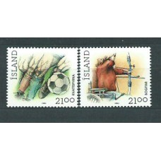 Islandia - Correo 1990 Yvert 681/2 ** Mnh Deportes