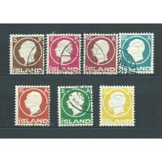 Islandia - Correo 1912 Yvert 68/74 usado Frederich VIII