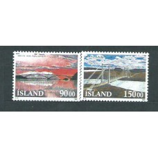 Islandia - Correo 1993 Yvert 735/6 ** Mnh Puentes