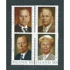 Islandia - Correo 1994 Yvert 760/3 ** Mnh Personajes