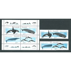 Islandia - Correo 1999 Yvert 858/61+H,23 ** Mnh Fauna Cetaceos