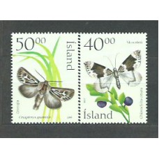 Islandia - Correo 2000 Yvert 899/900 ** Mnh Mariposas