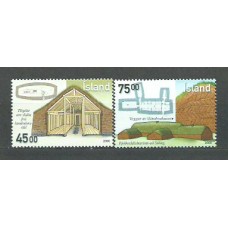 Islandia - Correo 2000 Yvert 902/3 ** Mnh Arquitectura