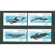 Islandia - Correo 2001 Yvert 917/20 ** Mnh Fauna Cetaceos