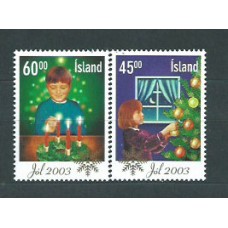 Islandia - Correo 2003 Yvert 977/8 ** Mnh Navidad