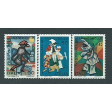 Italia - Correo 1974 Yvert 1205/7 ** Mnh Dia del Sello