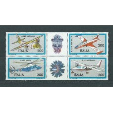 Italia Correo 1981 Yvert 1484/87 ** Mnh  Aviones