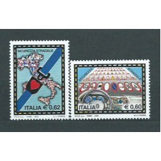 Italia - Correo 2004 Yvert 2705/6 ** Mnh