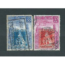 Italia - Correo 1951 Yvert 591/2 usado