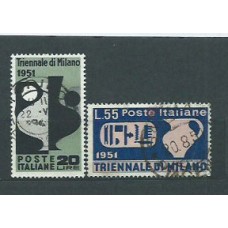 Italia - Correo 1951 Yvert 605/6 usado