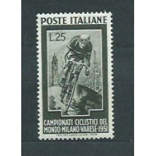 Italia - Correo 1951 Yvert 607 * Mh Deportes Ciclismo