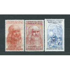 Italia - Correo 1952 Yvert 624/6 ** Mnh Personaje Leonardo de Vinci