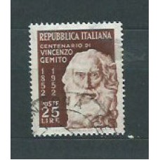 Italia - Correo 1952 Yvert 641 usado Personaje